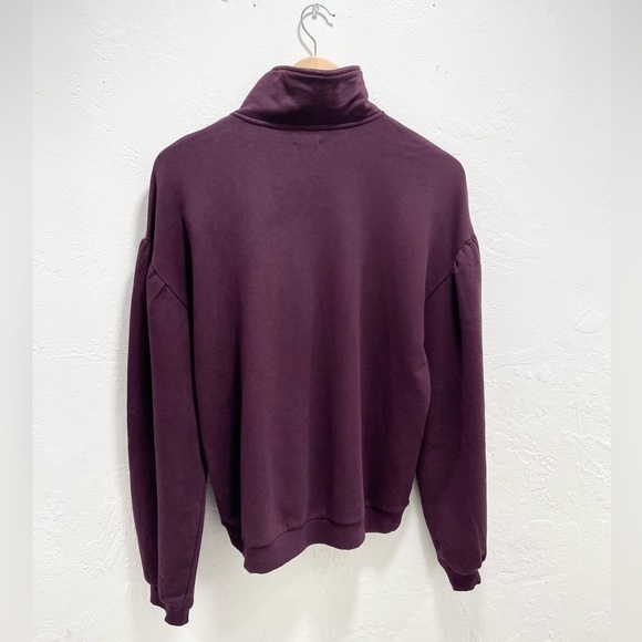Cami NYC Margaret Quarter Zip Plum Sweatshirt - Picture 5 of 5